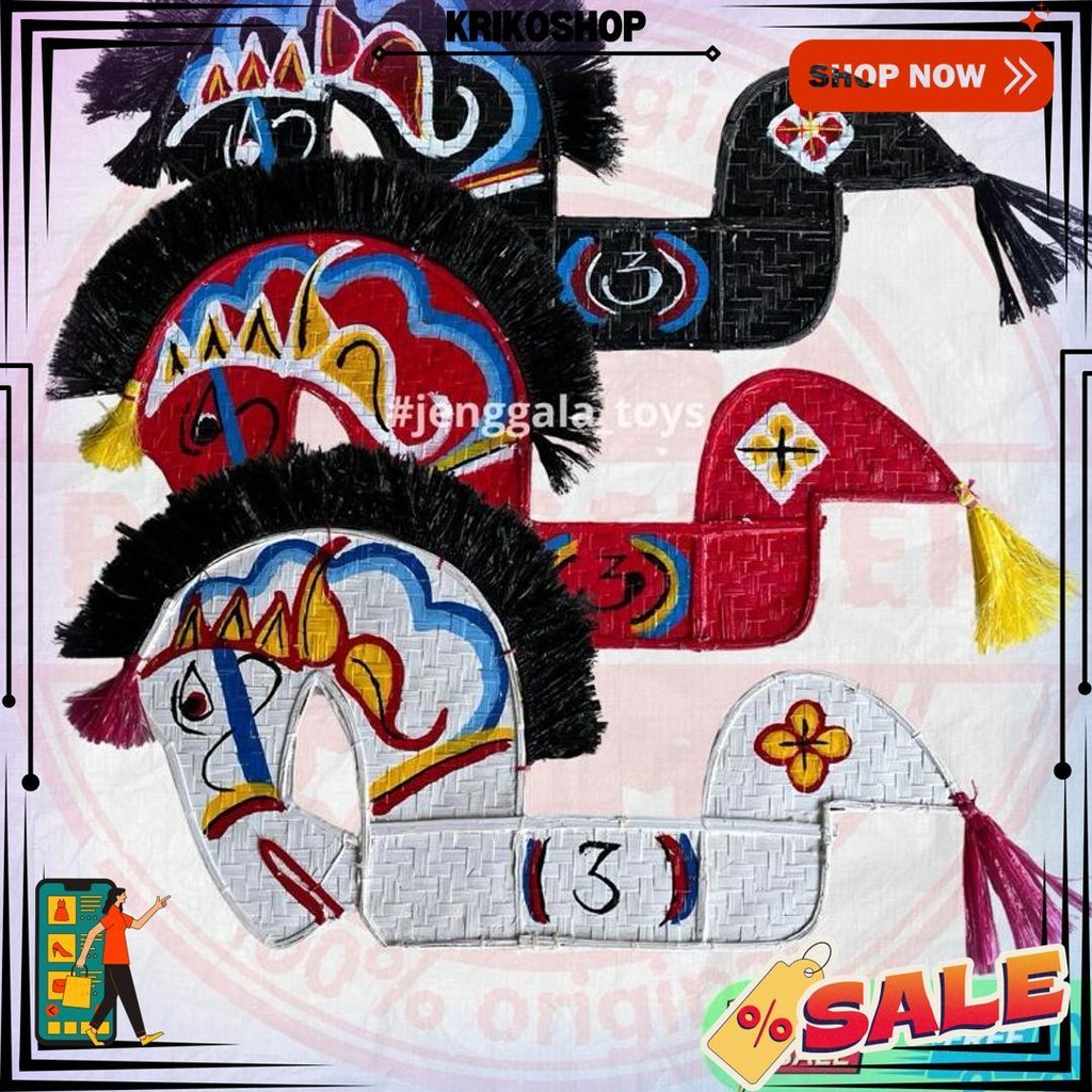 [ Cod ] Kuda Lumping / Jaranan / Kuda Kepang Besar / Kuda Lumping Anak / Kuda Bambu