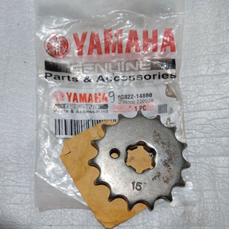 93822 14800 original YGP Yamaha genuine part GEAR GER GIR Gigi tarik final gear penggerak roda BELAK
