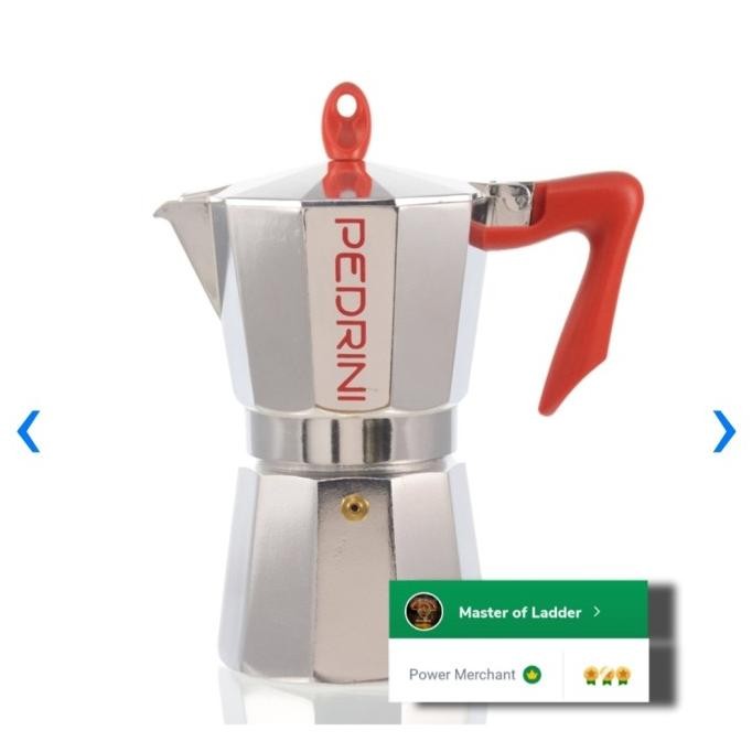 Moka Pot 3 Cup PEDRINI Made in Italy