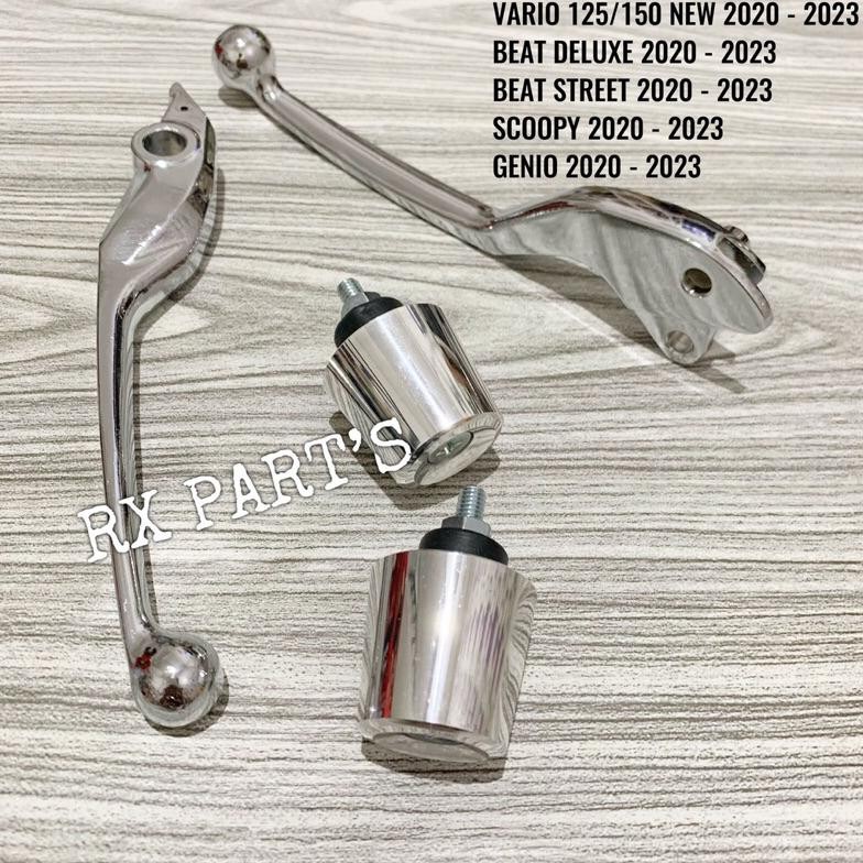 Sale Handle Rem Full Chrome + Jalu Stang / Bandul Stang Full Chrome Untuk Motor Honda Beat Deluxe 20