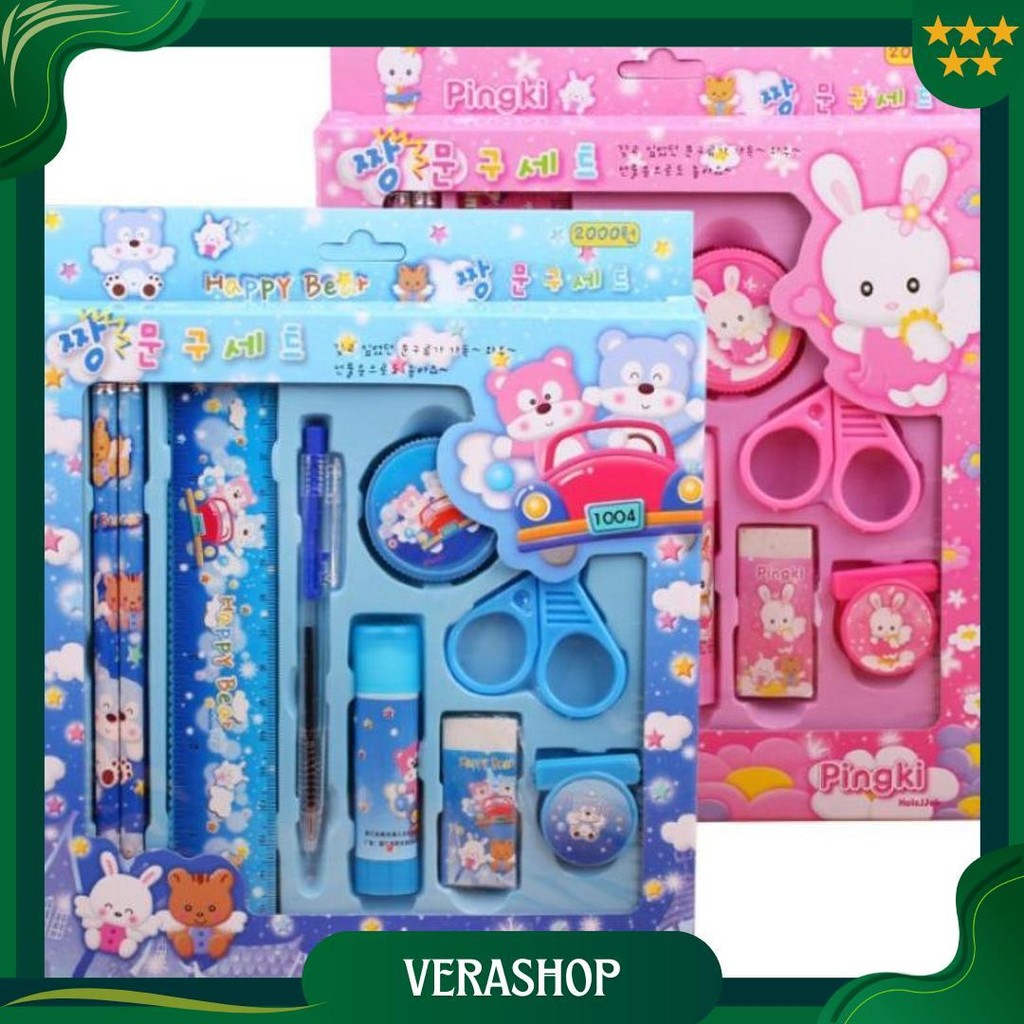 

Ps9062 Alat Tulis 9In1 Pensil Set, Perlengkapan Sekolah Anak, Pena Belajar, Stationary Kids School Promo 4.4