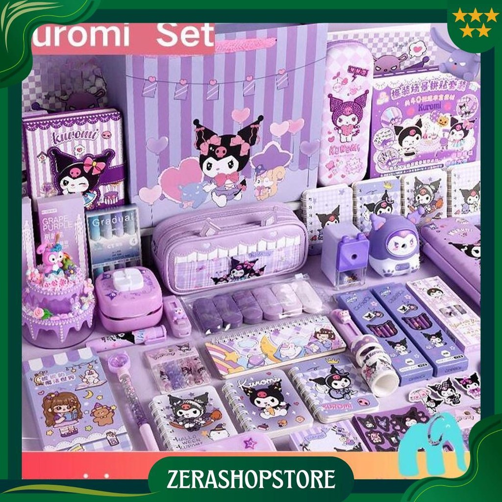 

CodSet Alat Tulis Kuromi / Kotak Hadiah Mewah Alat Tulis Set / Stationery Untuk Hadiah Anak Sekolah Set / Anak Perlengkapan Sekolah Cod