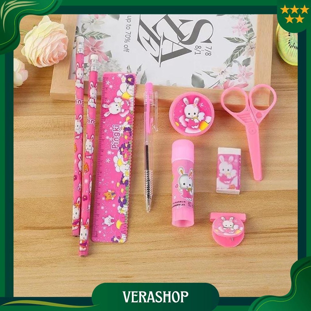 

2009 Pencil Set 9 In 1 Alat Tulis Sekolah Anak Lengkap S1129 Cod