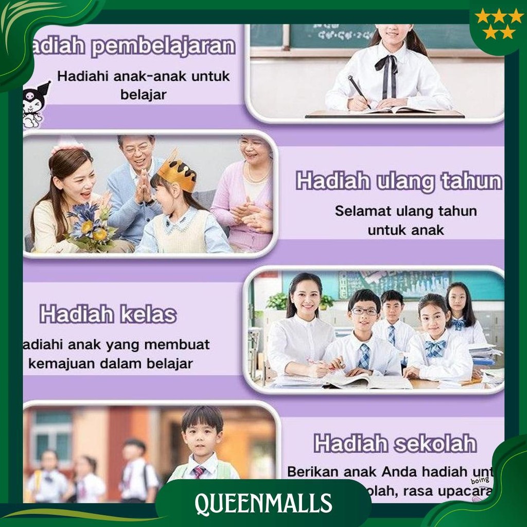 

[Local Delivery] Kuromi /Melodi/Sanrio Perlengkapan Sekolah Set Alat Tulis / Mewah Alat Tulis Set /Kotak Pensil Anak Set /Untuk Hadiah Anak Sekolah Kuromi Cod