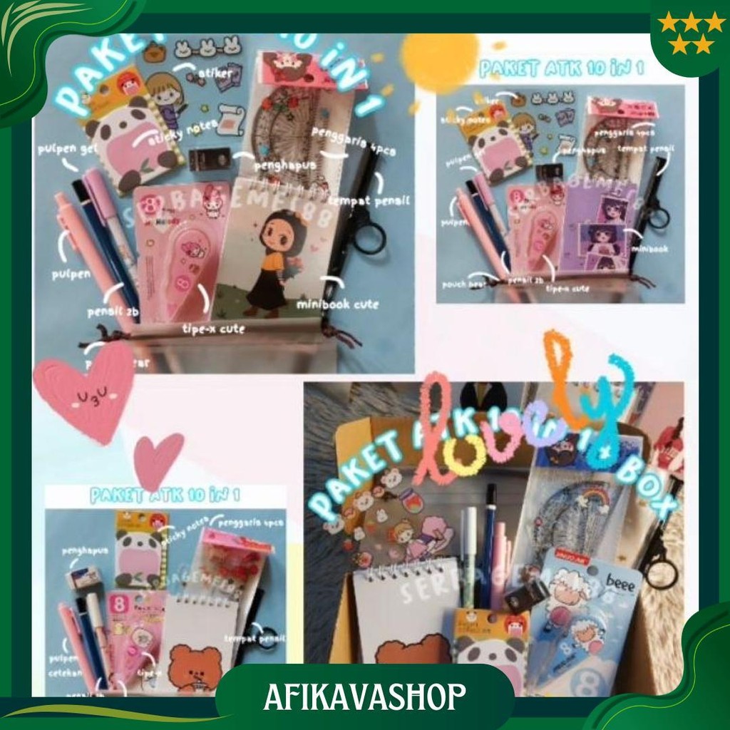

Serbagemes88 - (Cod) Set Alat Tulis Lengkap 10 In 1 Karakter Lucu / Hampers Kado Gift Wisuda / Hadiah Alat Sekolah / Stationery Set Aesthetic / Paket Atk Aesthetic / Perlengkapan Sekolah Aesthetic Promo 4.4