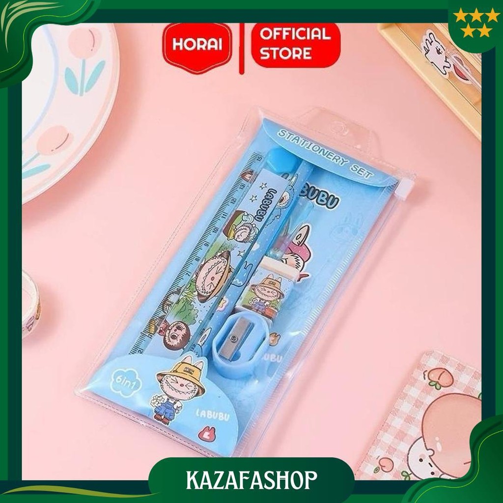 

Stationery Set Labubu Alat Tulis Pensil Penggaris Penghapus Sekolah Paket Kado Ultang Tahun Anak Promo Puncak