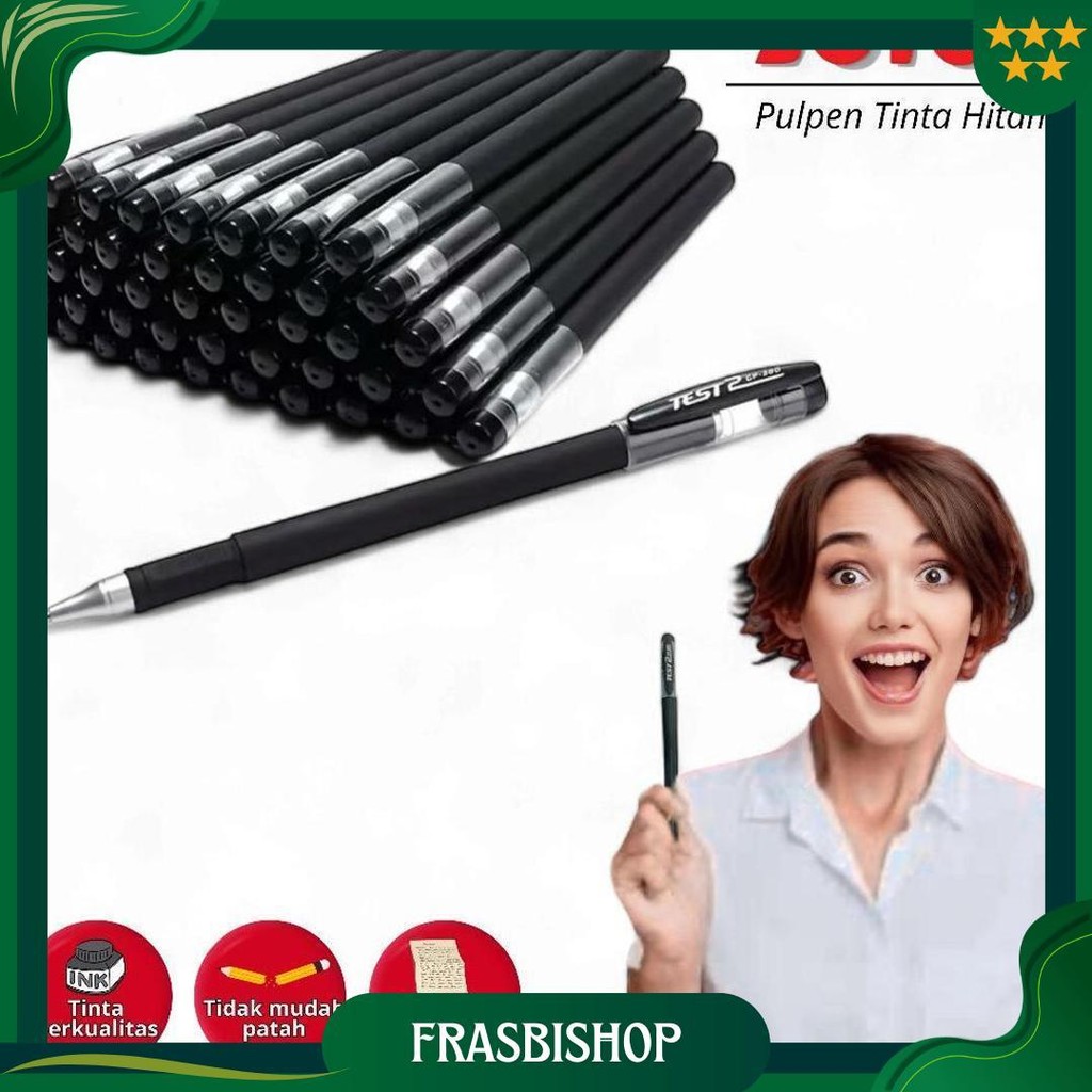 

Pulpen Tinta Hitam Isi 20 Pcs Menulis Menggambar Untuk Kantor Mahasiswa Pelajar Bisa Cod Promo Puncak