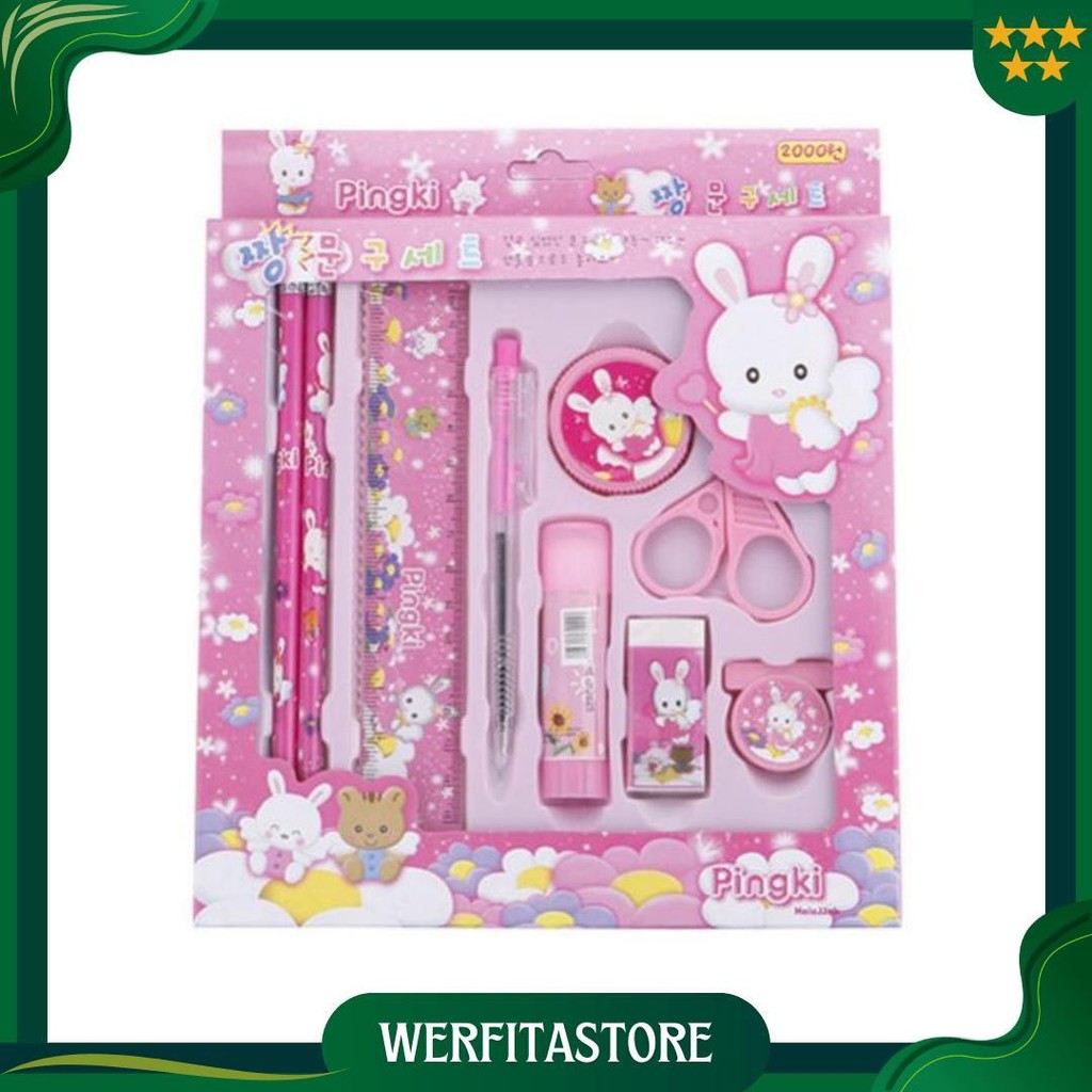 

Paket Alat Tulis Set 9 In 1 Mini Stationery Set Karakter Set Alat Tulis Anak Kado Souvenir Promo Puncak