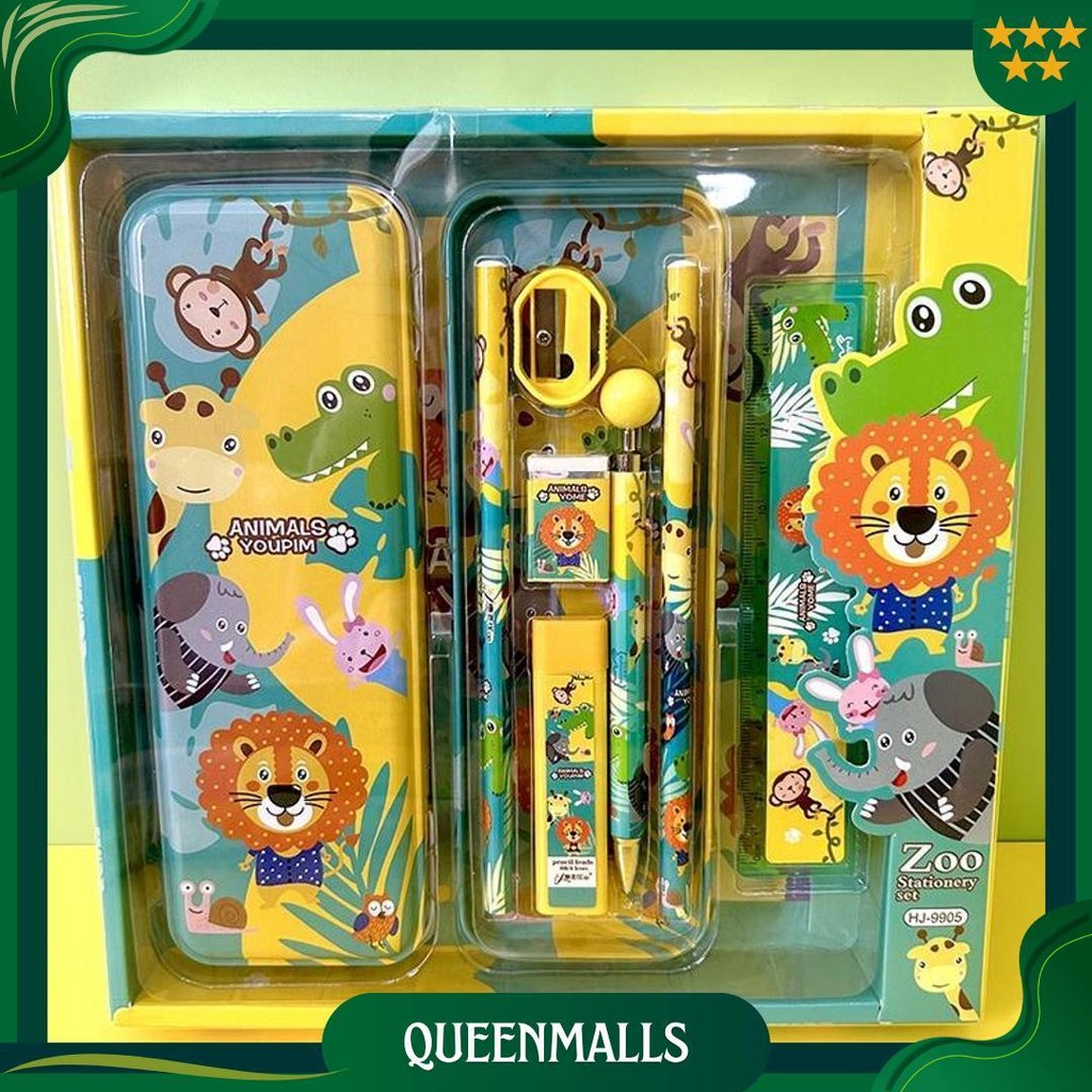 

Kotak Pensil Anak Set 8 In1 Stationery Untuk Hadiah Anak Sekolah / Alat Tulis Set Tepak Pensil Best Seller