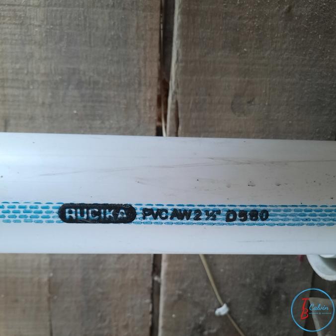 Pipa PVC 2 1/2 inch RUCIKA WAVIN (AW) per batang / Pipa PVC 2,5 inch
