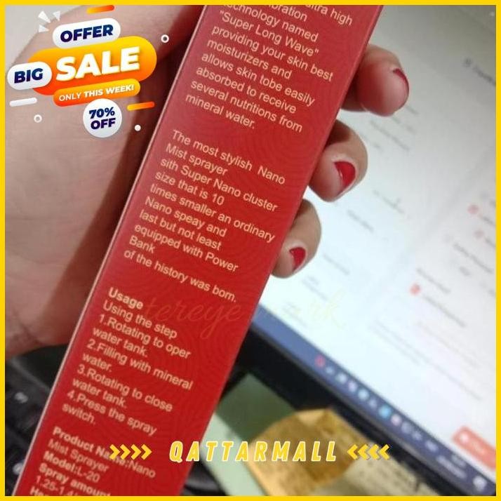 NEW - NANO MOISTURE SPRAY WAJAH MINI PORTABLE LUCU USB MIST QATTAR MALL BEST PRODUK