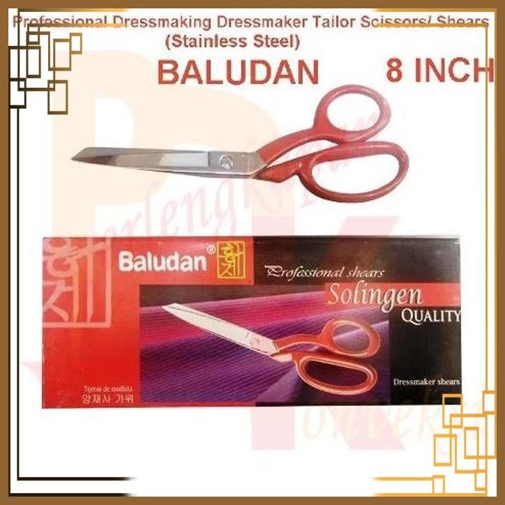 

[PGK] GUNTING POTONG KAIN BAHAN BALUDAN 8 INCH STAINLESS STEEL TAILOR TAILORING PROFESSIONAL DRESSMAKING DRESSMAKER FABRIC SCISSORS SHEARS