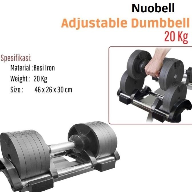 Sale Nuobell Flexbell 20Kg Adjustable Dumbell Bowflex Kettler Proflex