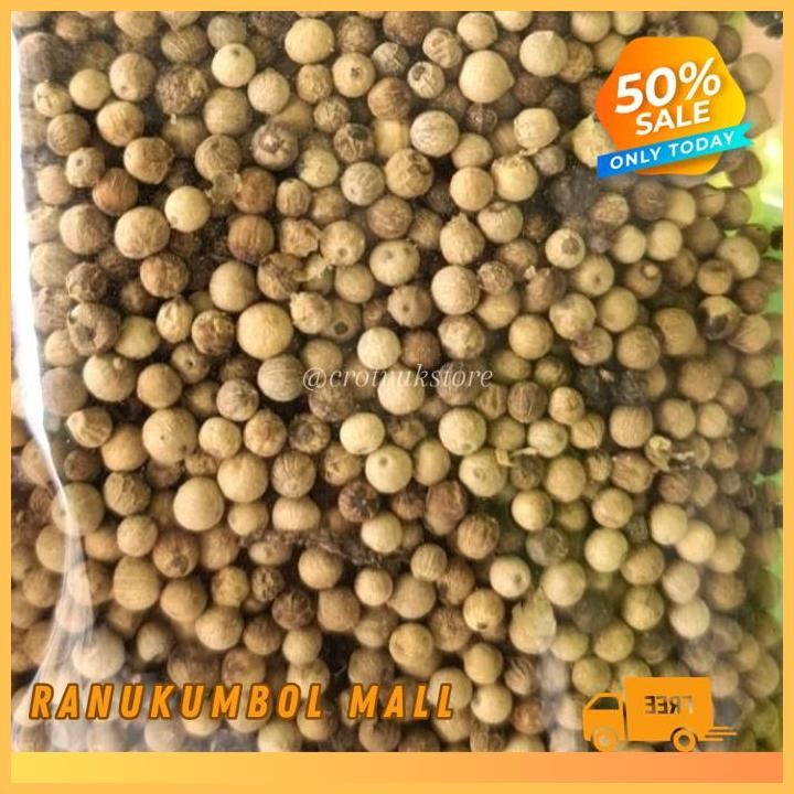 

1KG KUALITAS BAGUS MERICA PUTIH BIJI LADA PUTIH RANU KUMBOL MALL KUALITAS PRODUK TERBAIK!!