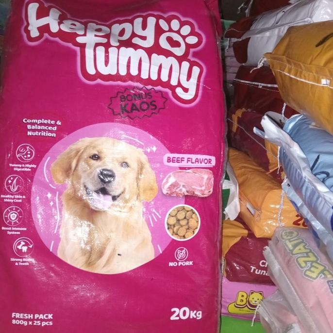 BEBAS ONGKIR - Makanan Anjing Happy Tummy Dog 20 kg