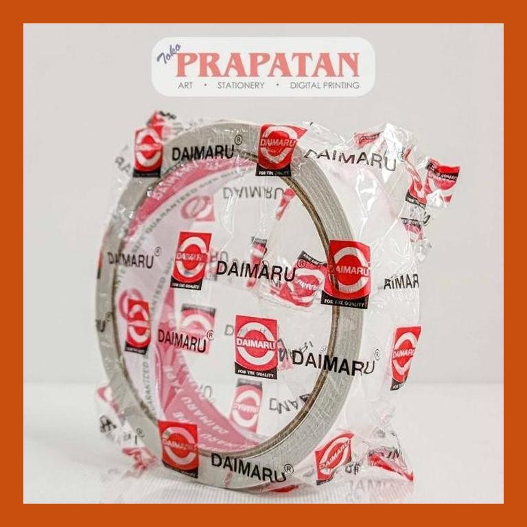 

[ PERALATAN LUKIS / GAMBAR ] DOUBLE TAPE DAIMARU / DOBEL TAPE 1 INCH 24 MM X 12 YARD PACKING AMAN