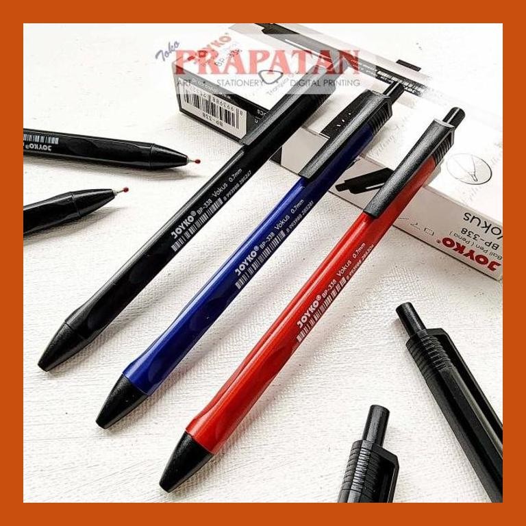 

[ PERALATAN LUKIS / GAMBAR ] JOYKO BALL PEN BP-338 PULPEN 0.7MM PACKING AMAN