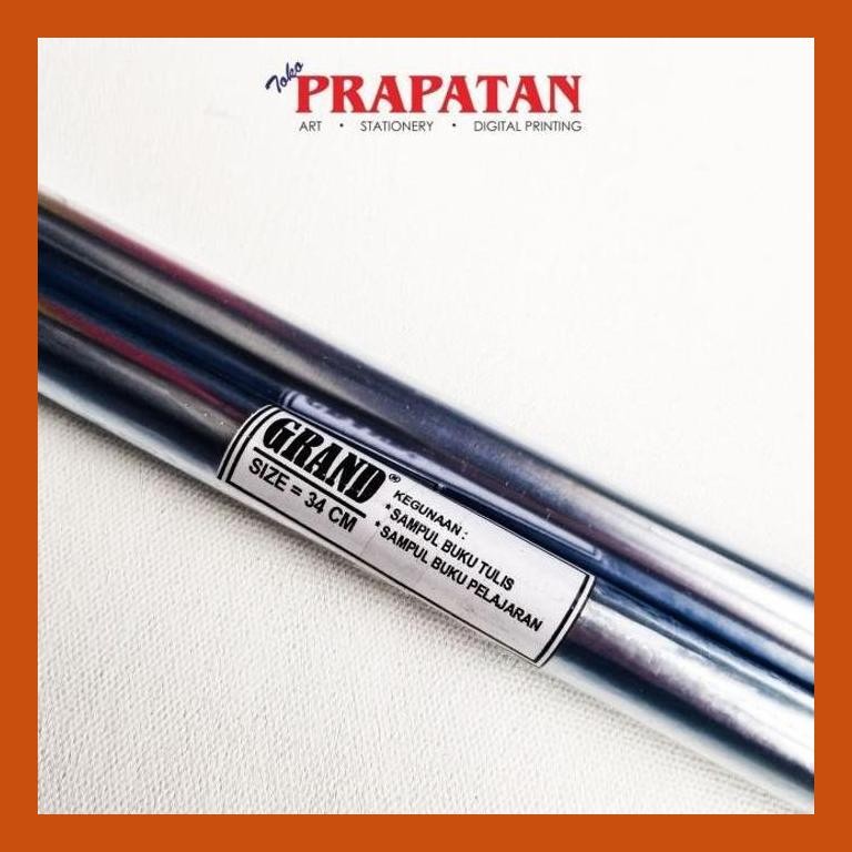 

[ PERALATAN LUKIS / GAMBAR ] SAMPUL BUKU TULIS PLASTIK ROLL GRAND 34CM X 5M PACKING AMAN