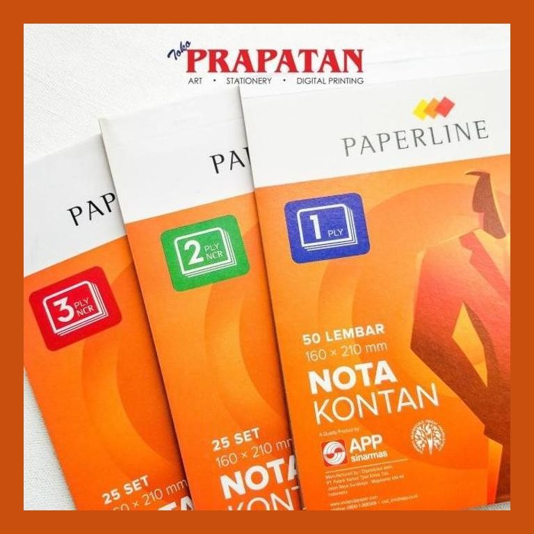 

[ PERALATAN LUKIS / GAMBAR ] NOTA KONTAN PAPERLINE 1/2/3 PLY NCR PACKING AMAN