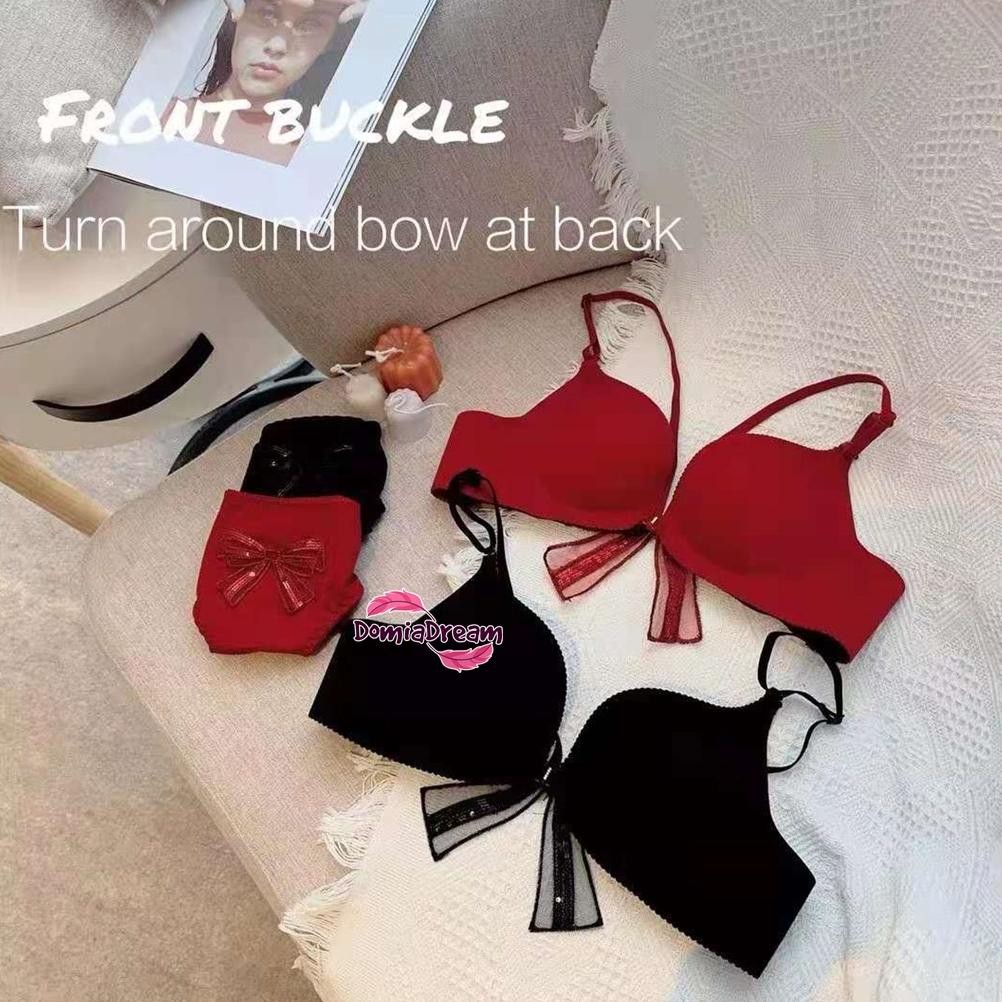 XD27 Bra Push Up Wanita Model Belakang Pita Cantik Terlaris