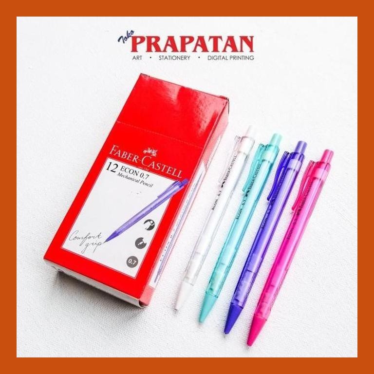 

[ PERALATAN LUKIS / GAMBAR ] FABER CASTELL MECHANICAL PENCIL ECON 0.7 / PENSIL MEKANIK GOOD QUALITY