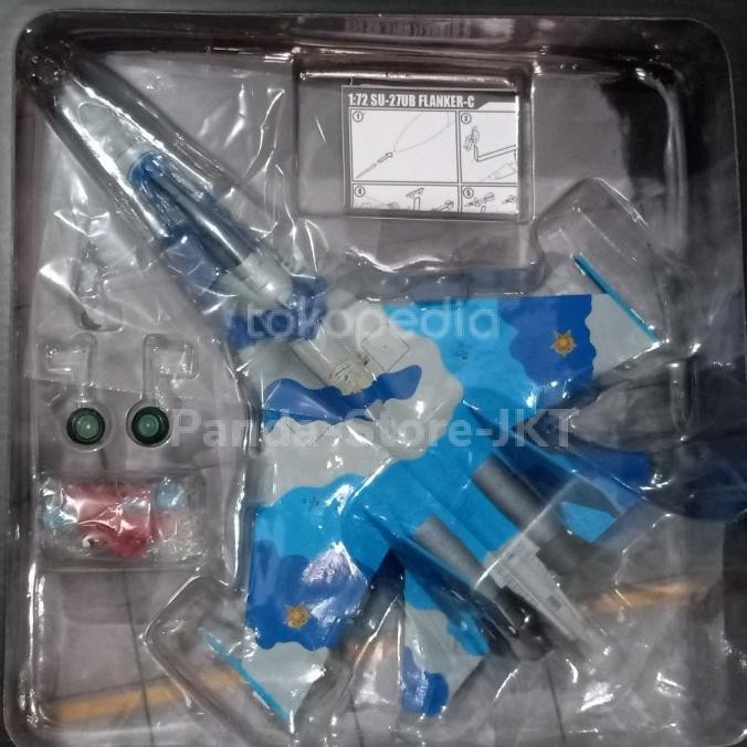 Diecast Miniatur Pesawat Tempur Sukhoi Su-27Ub Kazakhstan Air Force