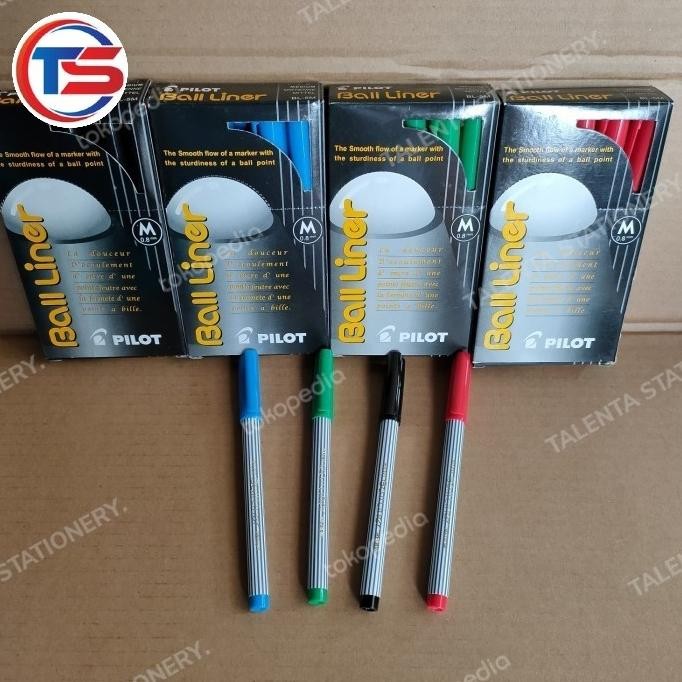 

Pulpen Pilot Balliner (M. 0.8Mm) Warana Hitam & Biru.