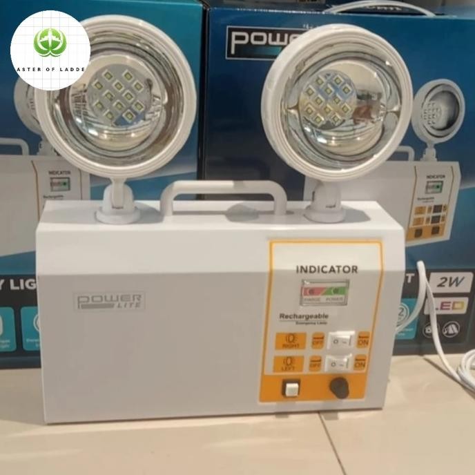 TERBARU - KRISBOW TWIN SPOT LAMPU DARURAT LED Krisbow/Lampu emergency LED Powerlite Lampu darurat Tw