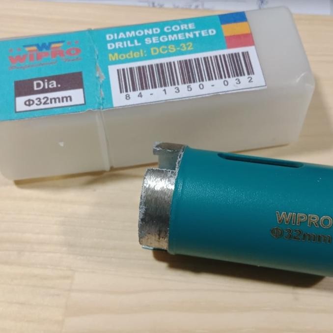 JUAL Diamond Core Drill Segmented DCS 32 Wipro Bor Granit 32mm