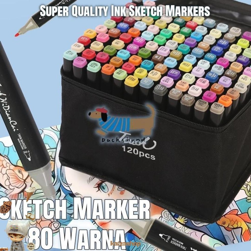 

Spidol Warna Warni 1 Set Sketch Marker Spidol Umum General Marker Set Animation Markers Marker 80 Warna Diskon