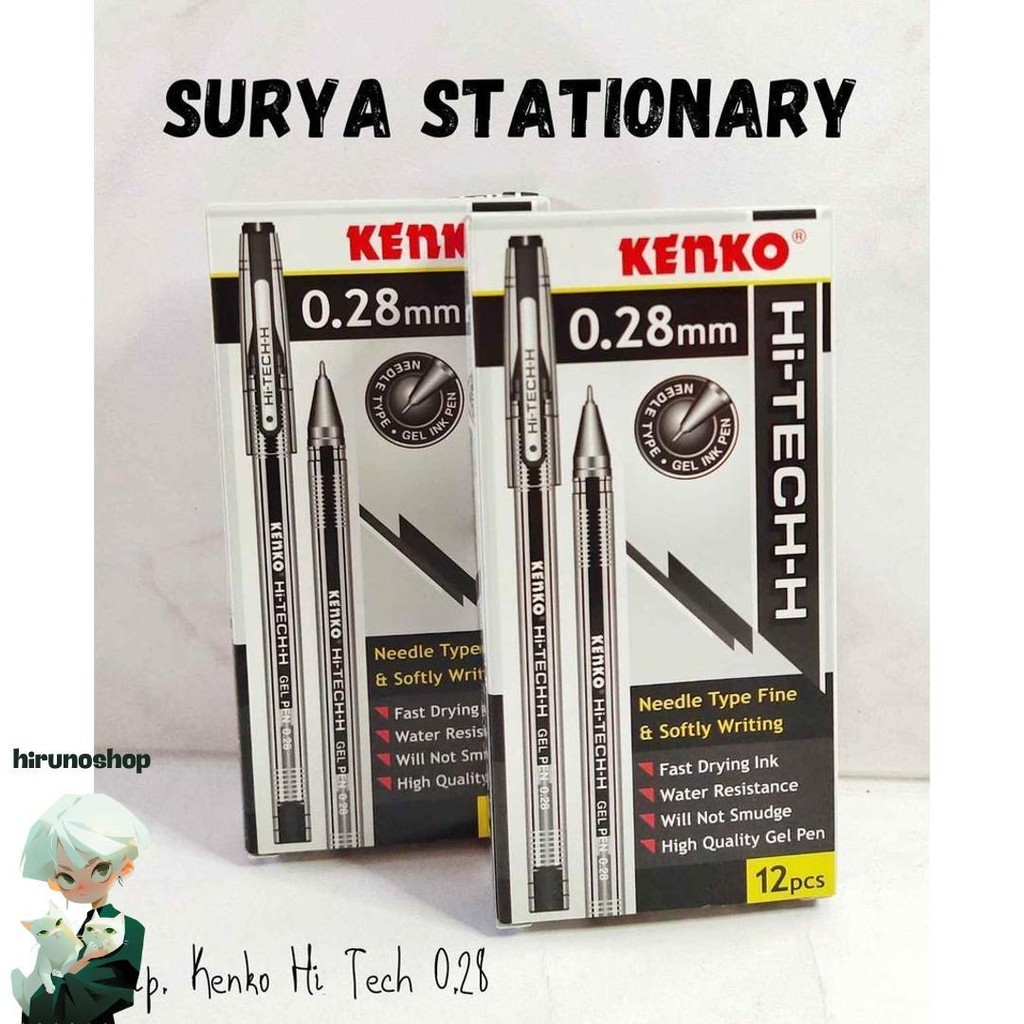 

(Pak) Pulpen Kenko Hi Tech 0.28 Mm/ Bolpoin Hi Tech Kenko 0.28 Mm Murah