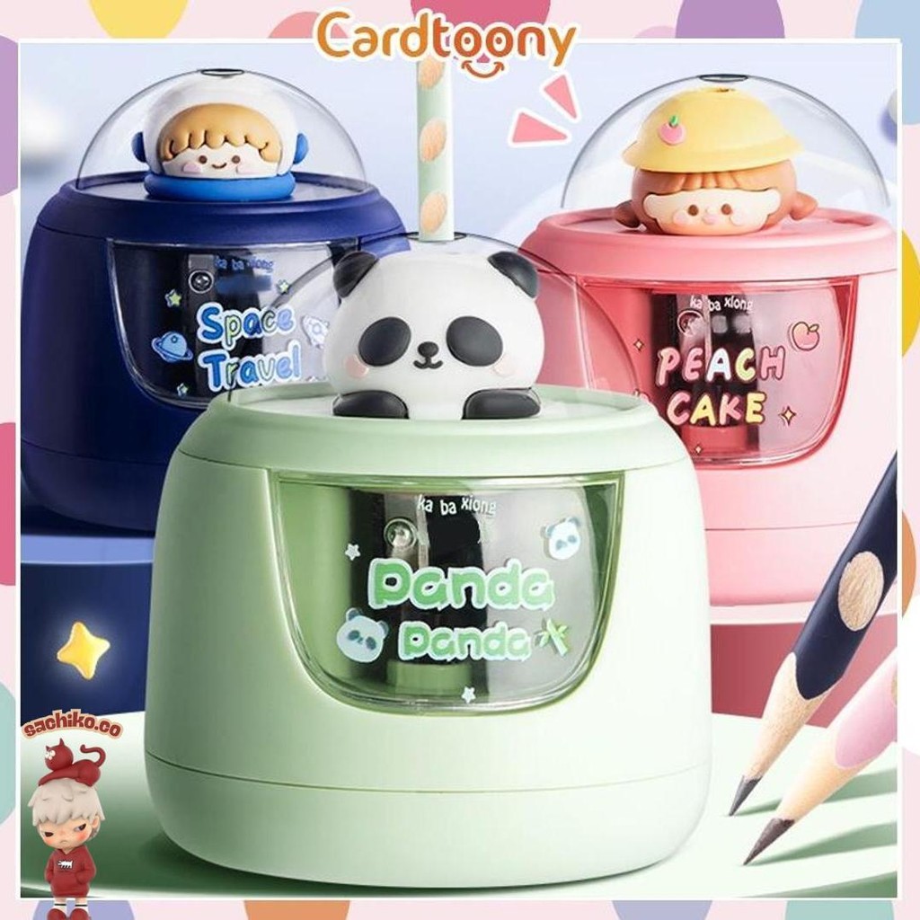 

Serutan Rautan Pensil Elektrik Lucu Imut Motif Hewan Pencil Sharpener Electric Cute Animals Astronot Panda Murah