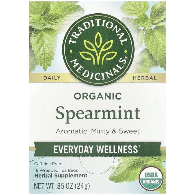 

Traditional Medicinals Spearmint Tea Bag -_inky