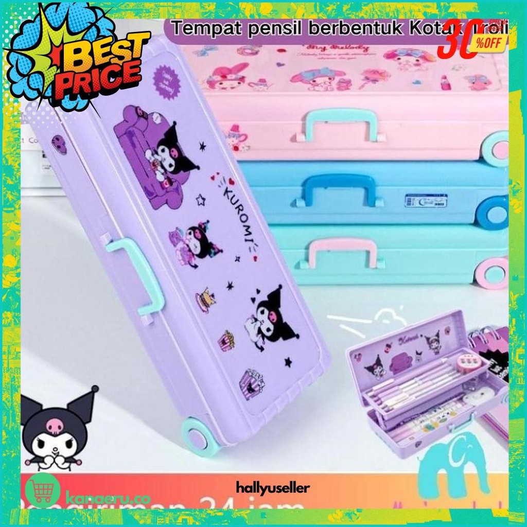 

CodKotak Alat Tulis Berbentuk Kotak Troli Lucu Dengan Stiker Sanrio Lapisan Ganda Kotak Pensil Plastik Kapasitas Besar Hadiah Alat Tulis Siswa Murah