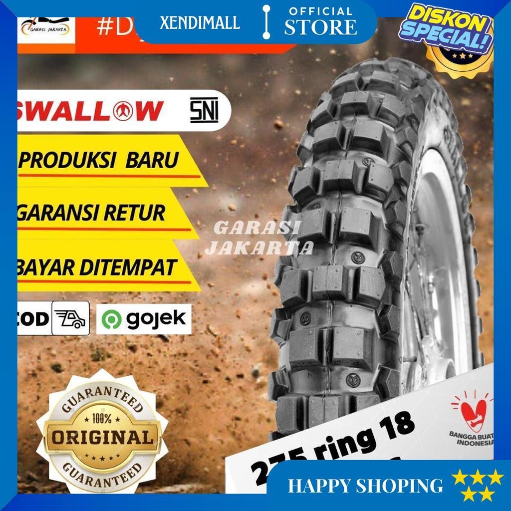 Ban Cross Trail Ring 18 275 Ban Luar Motor Ring 18 275 Ban Swallow Tahu Ring 18 275 Klx Crf Termurah