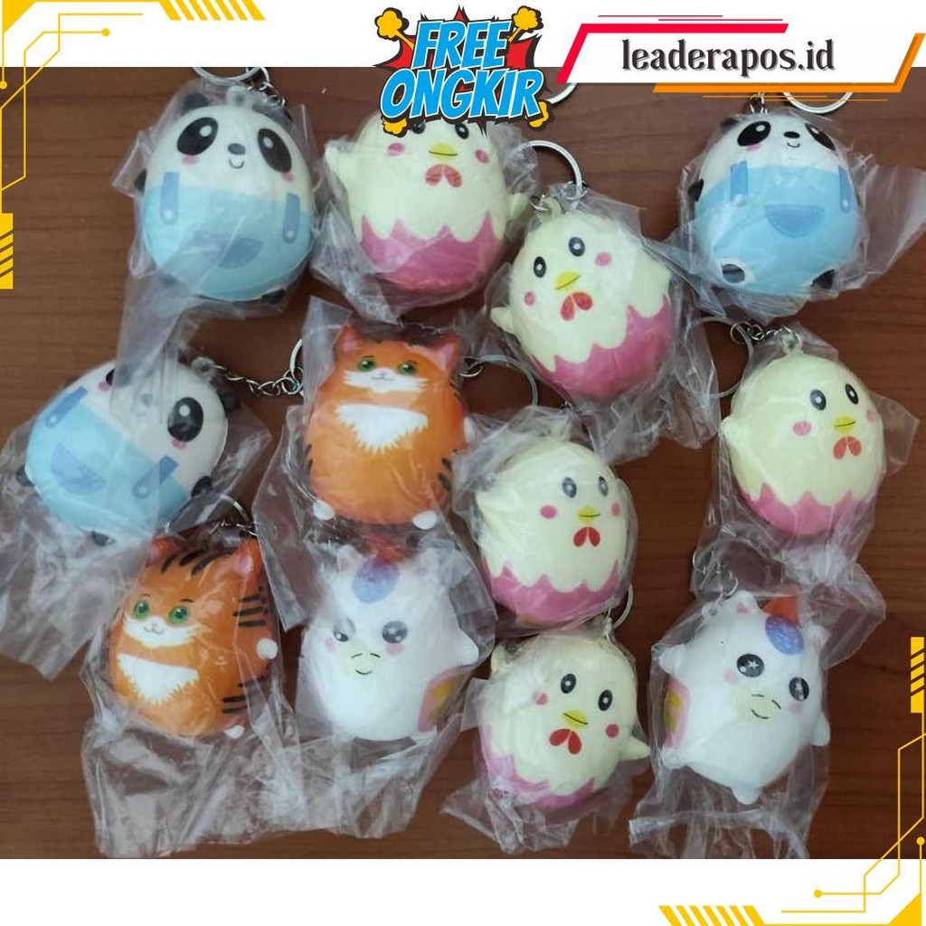 Gantungan Kunci Squishy  Berbagai Macam Karakter Lucu / Souvenir Termurah Banget