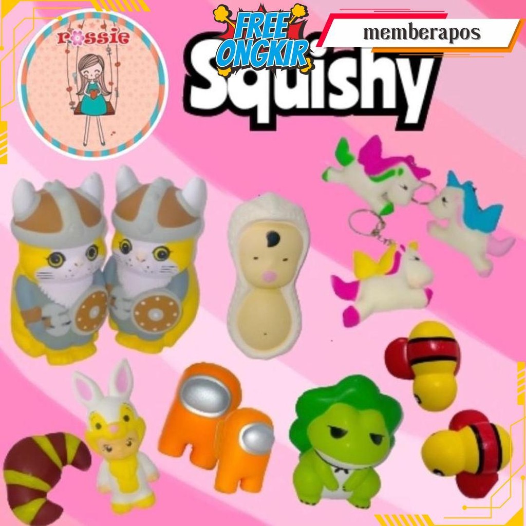 Squisy Murah Dan Soft Squish/Mainan Squishy Lol Es Krim Ice Cream Beruang Koala Pisang Hamtaro Murah