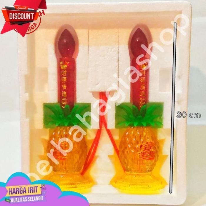PROMO LAMPU ALTAR MOTIF NANAS / LAMPU SEMBAHYANG NANAS LED / LAMPU PUJA