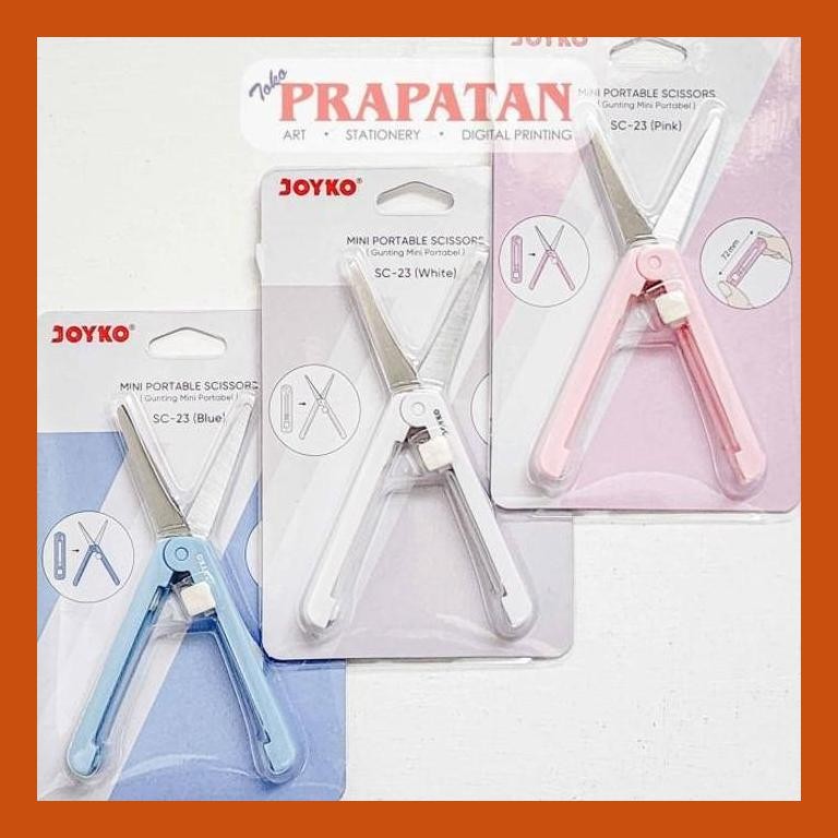 

[ PERALATAN LUKIS / GAMBAR ] GUNTING JOYKO MINI PORTABLE SC-23 | JOYKO SCISSORS PACKING AMAN