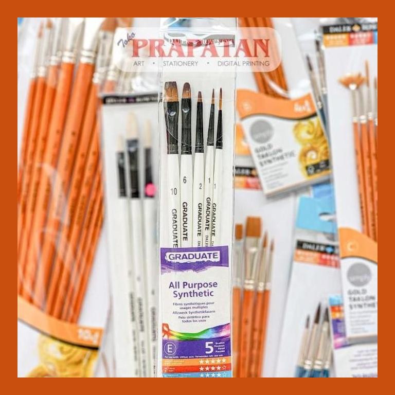 

[ PERALATAN LUKIS / GAMBAR ] KUAS LUKIS DALER ROWNEY GRADUATE BRUSH SETS GOOD QUALITY