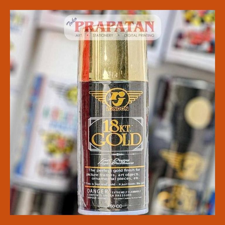 

[ PERALATAN LUKIS / GAMBAR ] RJ LONDON ACRYLIC EPOXY 18KT GOLD 150CC | CAT PILOX | CAT PILOKS SIAP KIRIM