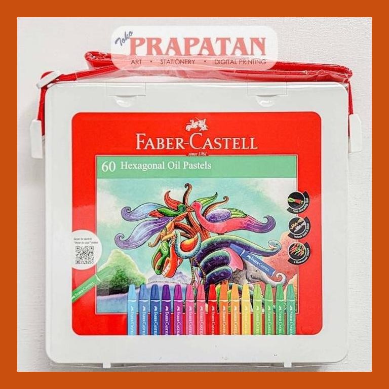 

[ PERALATAN LUKIS / GAMBAR ] FABER CASTELL HEXAGONAL OIL PASTEL 60 WARNA PACKING AMAN