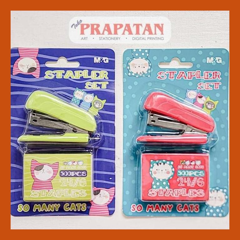 

[ PERALATAN LUKIS / GAMBAR ] M&G SO MANY CATS STAPLER SET ABS916 | JEPRETAN PACKING AMAN