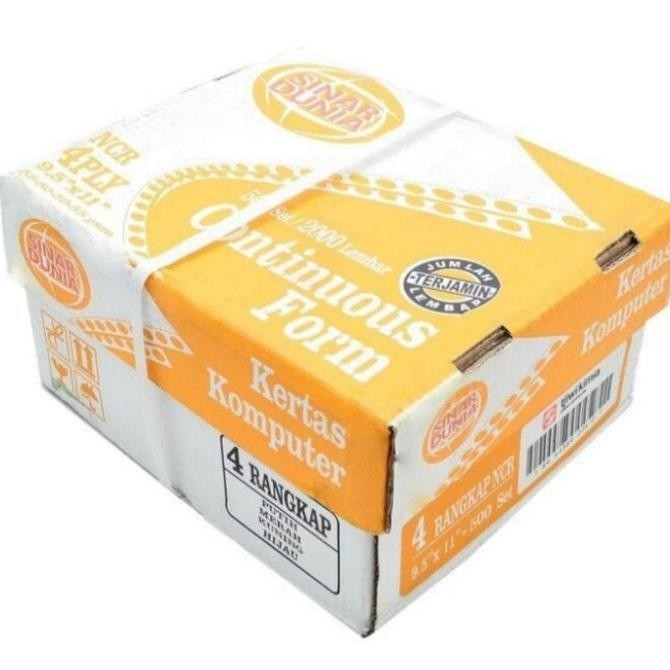 

kertas continuous form 4 ply 9,5x11 paperline/sinar dunia murah