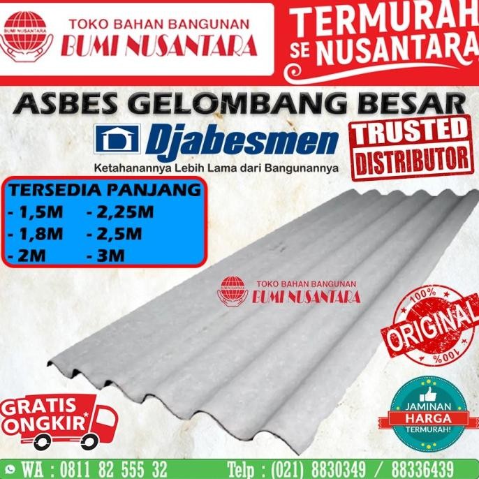 ASBES DJABES GELOMBANG BESAR 6 GELOMBANG gol