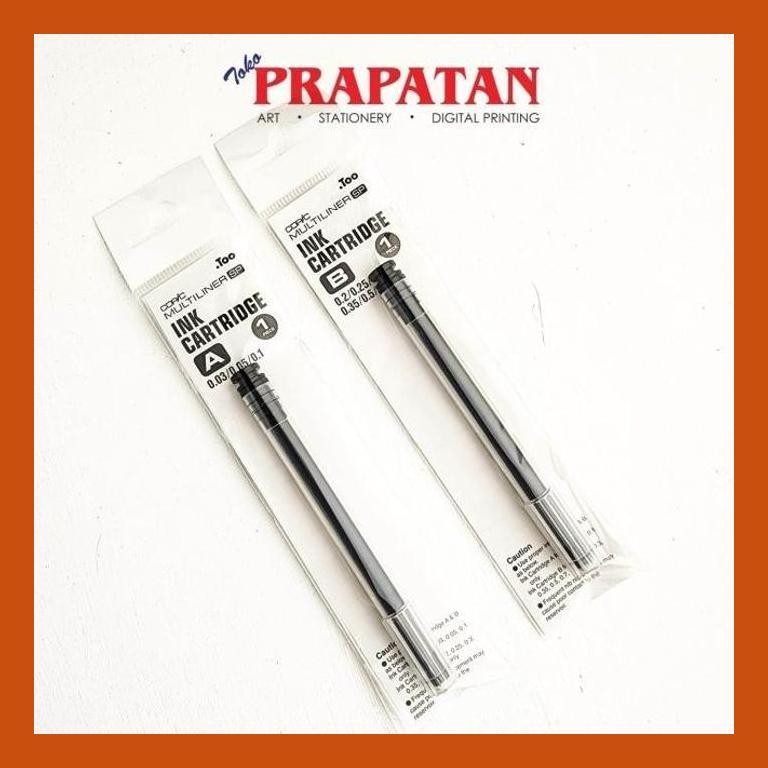 

[ PERALATAN LUKIS / GAMBAR ] COPIC MULTILINER SP INK CARTRIDGE GOOD QUALITY