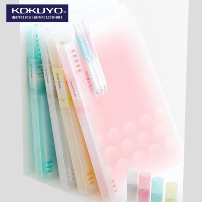 

KOKUYO WSG-RUYP61 Pastel Cookies, 8 Ring Binder Notebook B5 (Max 100)