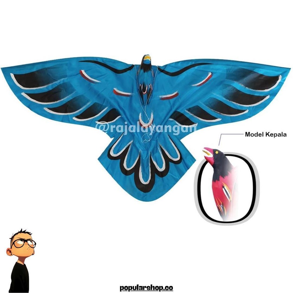 Layang Layang Karakter Burung Garuda| Layangan Lipat | Layangan Kain Karakter Murah