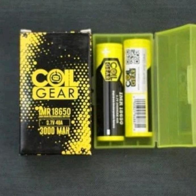IQR-914 BATERAI 18650 ORIGINAL COIL GEAR KUNING 3000mAh Hemat