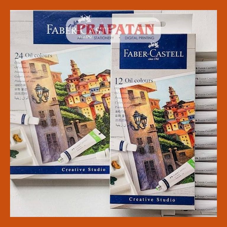 

[ PERALATAN LUKIS / GAMBAR ] CAT MINYAK SET FABER CASTELL 9ML | OIL COLOR SET | CREATIVE STUDIO GOOD QUALITY